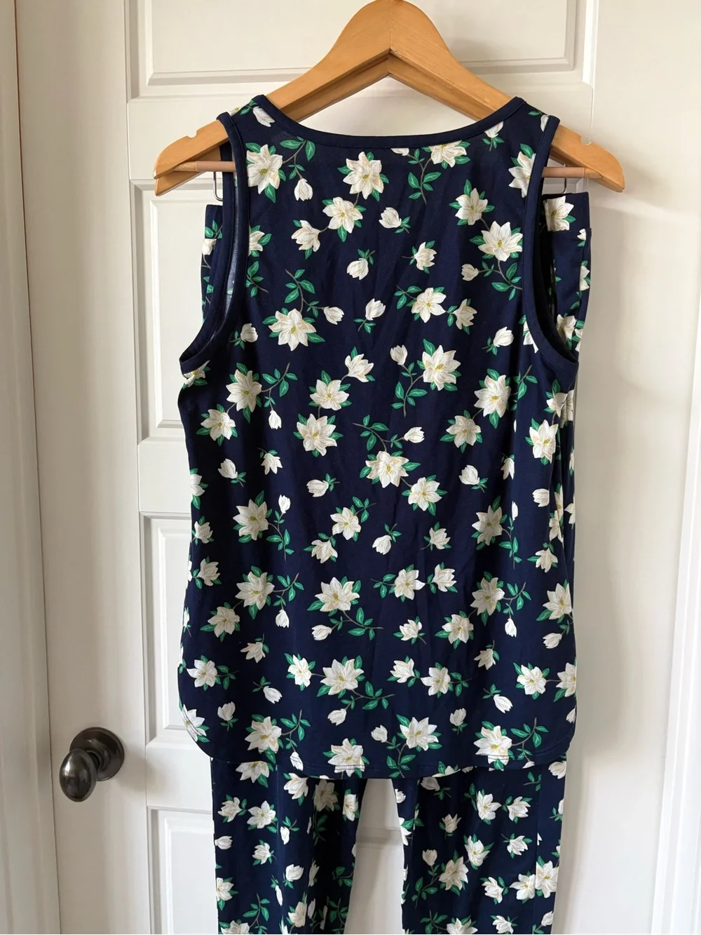 Draper James Navy Magnolia Print Pajama Set Size S
